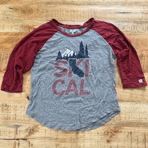 Tailgate ski cal California women’s small baseball shirt retro vintage